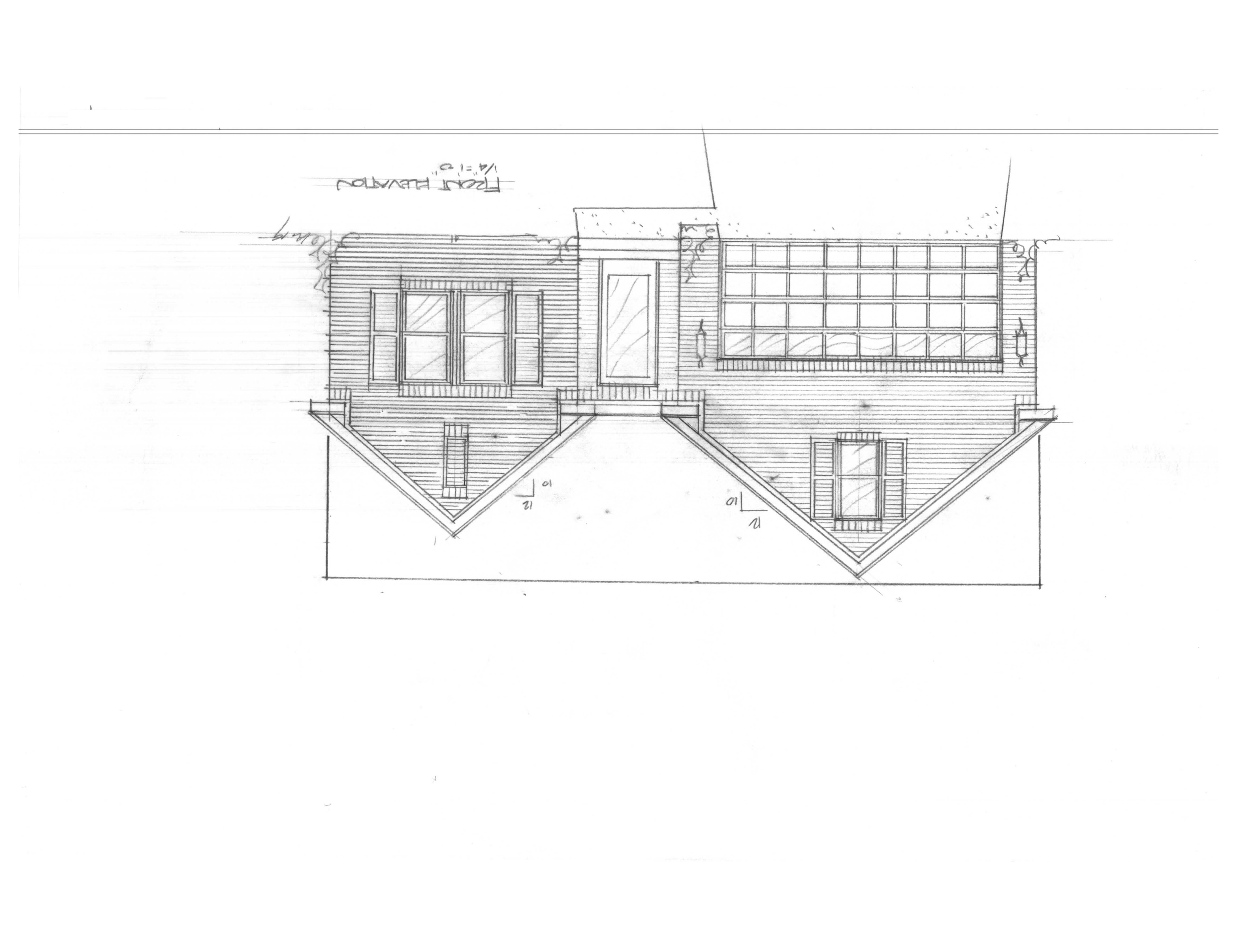 Erickson Model elevation drawing