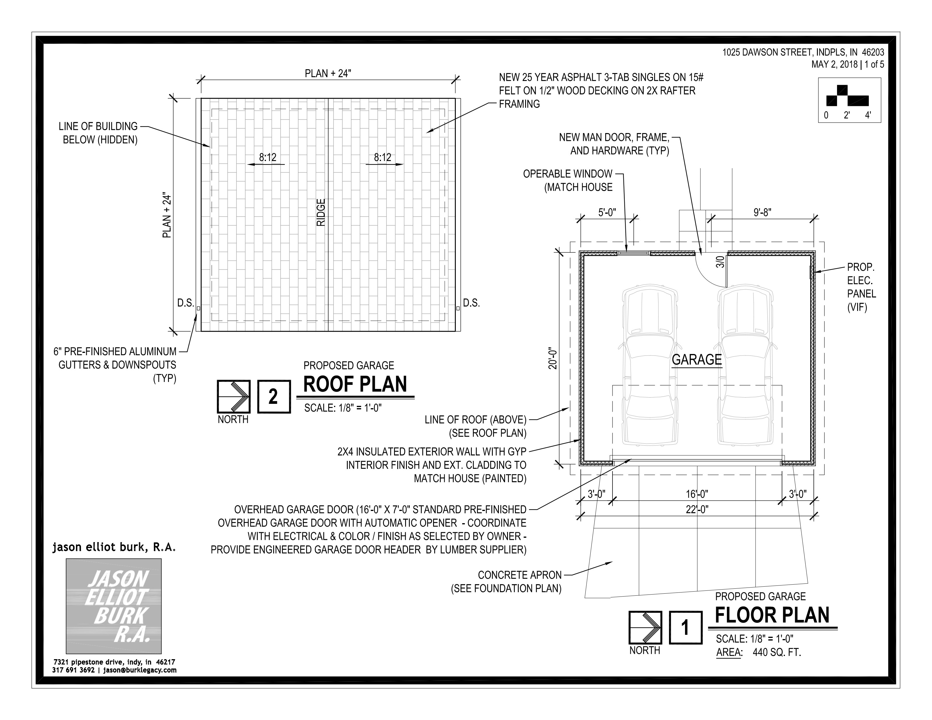 Detached garage floor plan