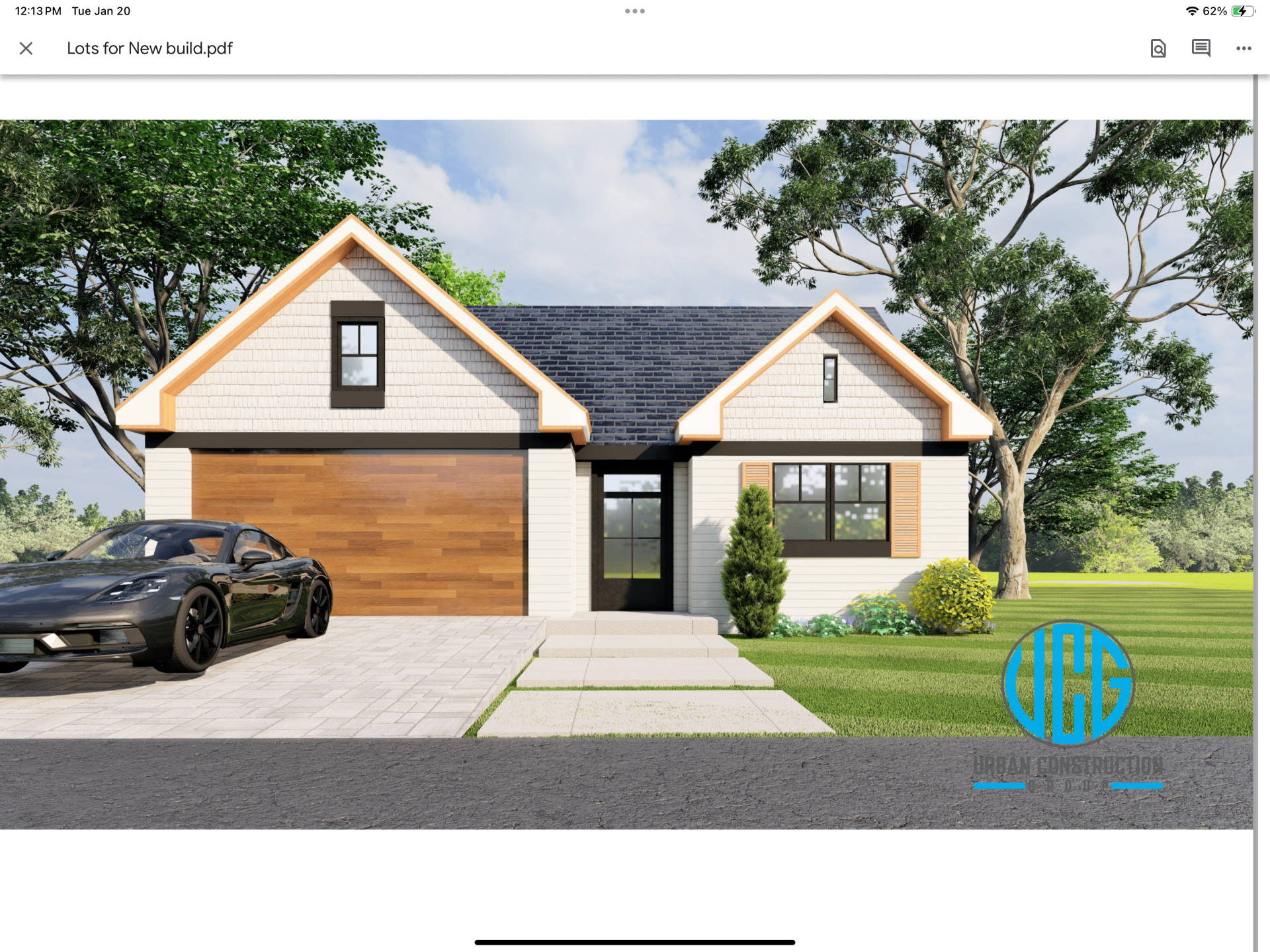 Erickson Model — new construction home rendering